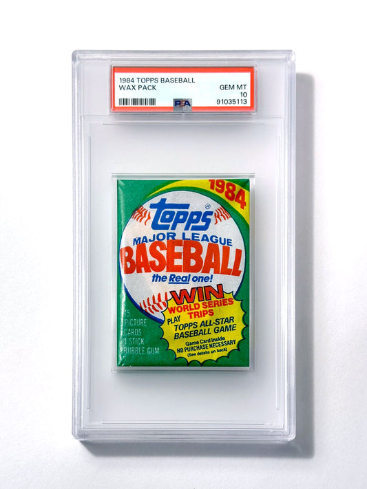 1984 Topps Baseball Wax Pack - PSA 10