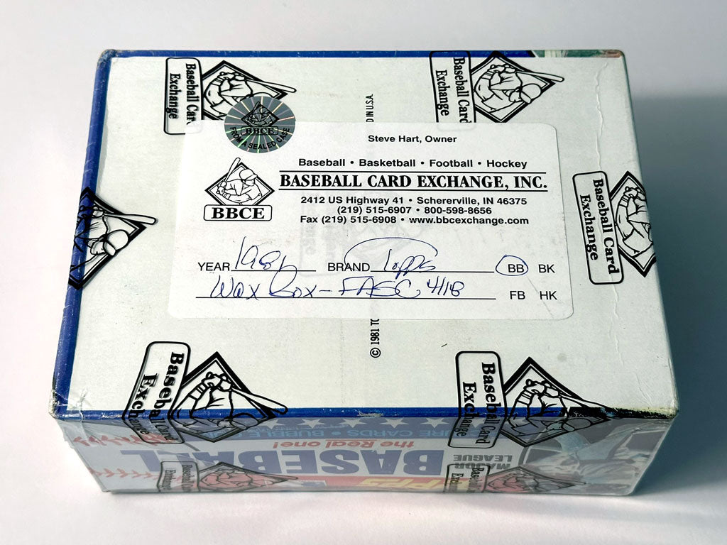 1981 Topps Baseball Wax Box - BBCE Authenticated (FASC)