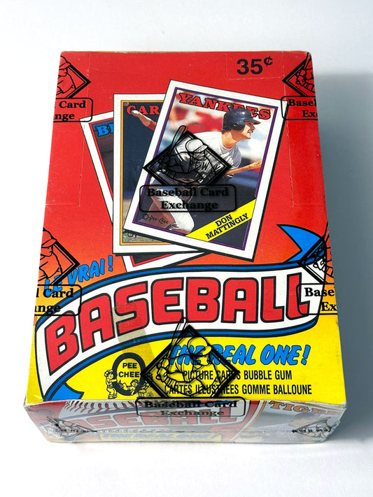 1988 O-Pee-Chee Baseball Wax Box - BBCE Authenticated