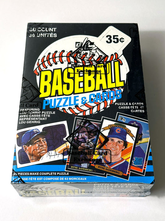 1985 Leaf Baseball Wax Box - BBCE Authenticated (FASC)