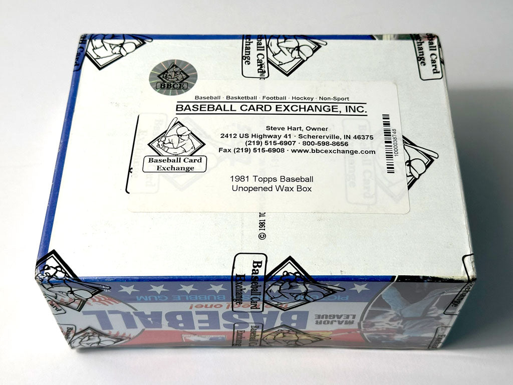 1981 Topps Baseball Wax Box - BBCE Authenticated