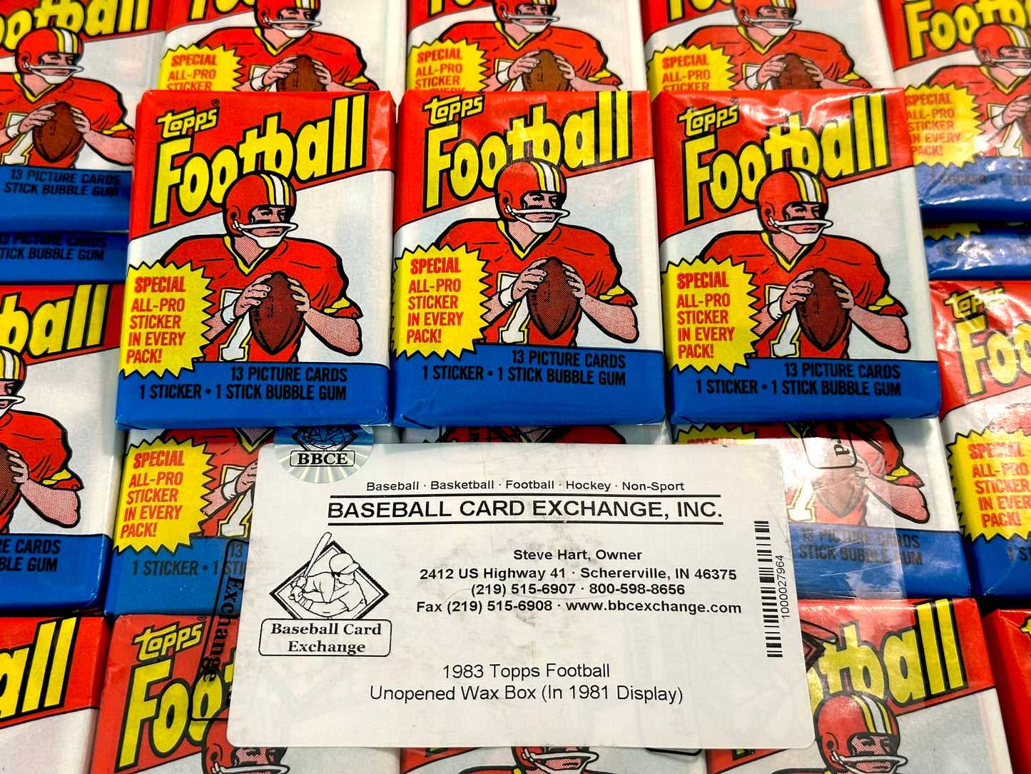 1983 Topps Football Wax Packs