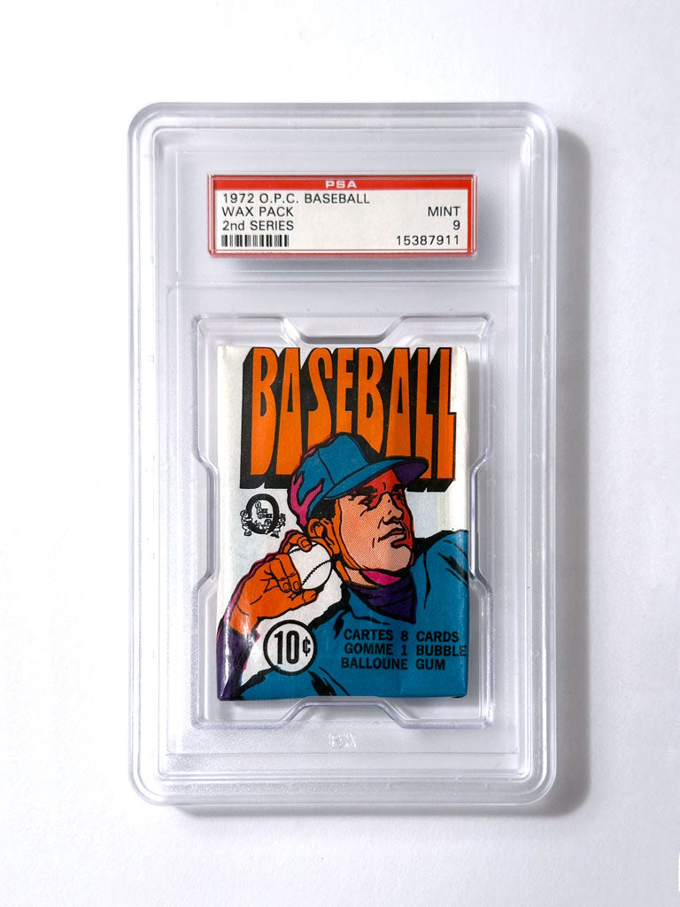 1972 O-Pee-Chee Baseball Wax Pack - PSA 9