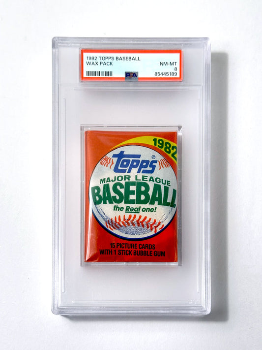 1982 Topps Baseball Wax Pack - PSA 8