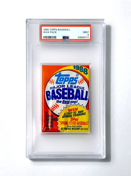 1988 Topps Baseball Wax Pack - PSA 9