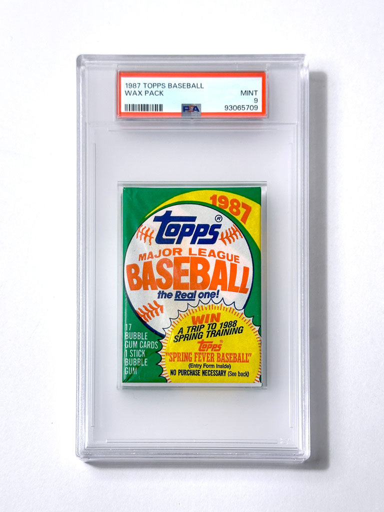 1987 Topps Baseball Wax Pack - PSA 9