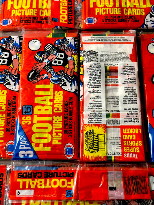 1980 Topps Football Grocery Wax Racks