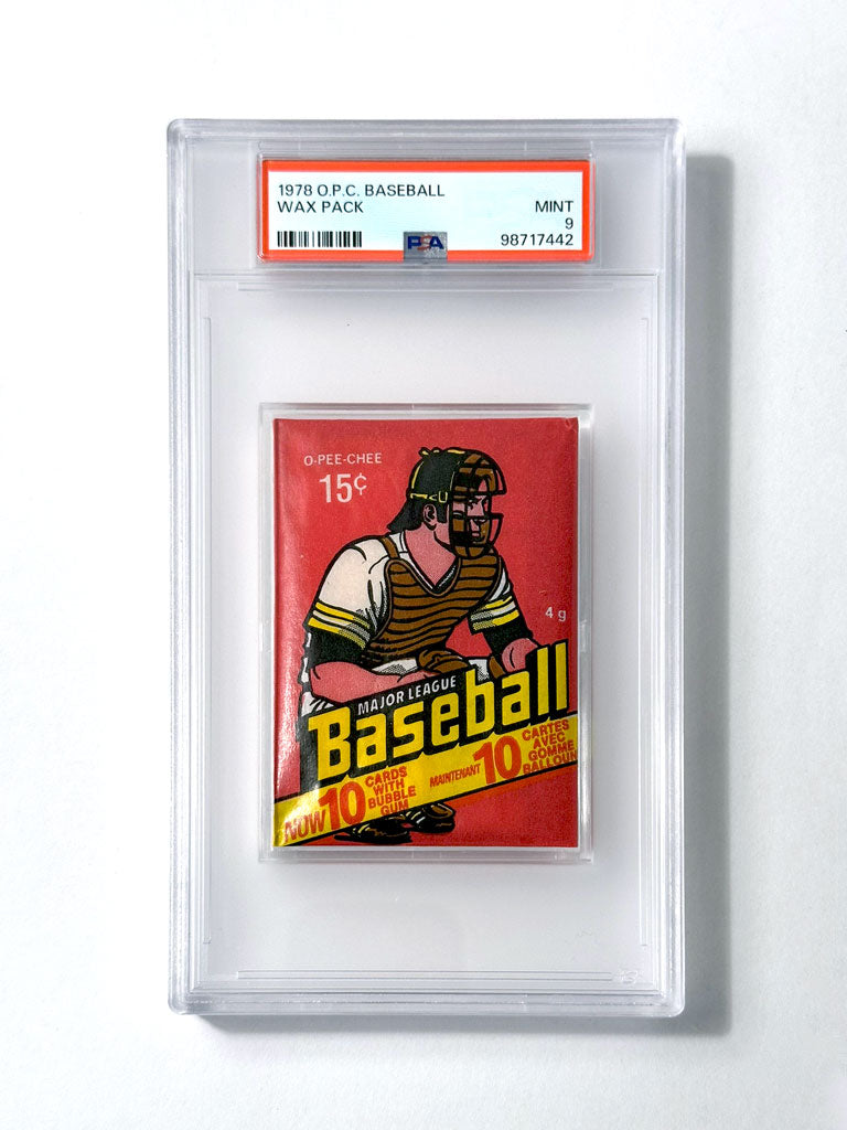 1978 O-Pee-Chee Baseball Wax Pack - PSA 9