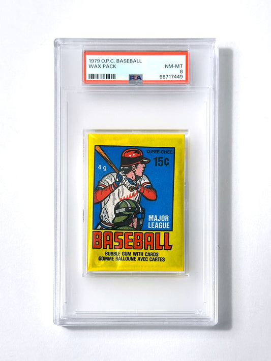 1979 O-Pee-Chee Baseball Wax Pack - PSA 8