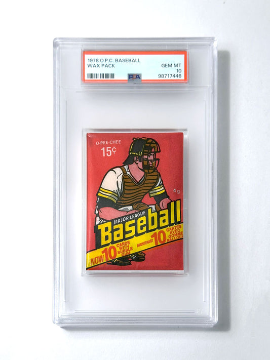 1978 O-Pee-Chee Baseball Wax Pack - PSA 10