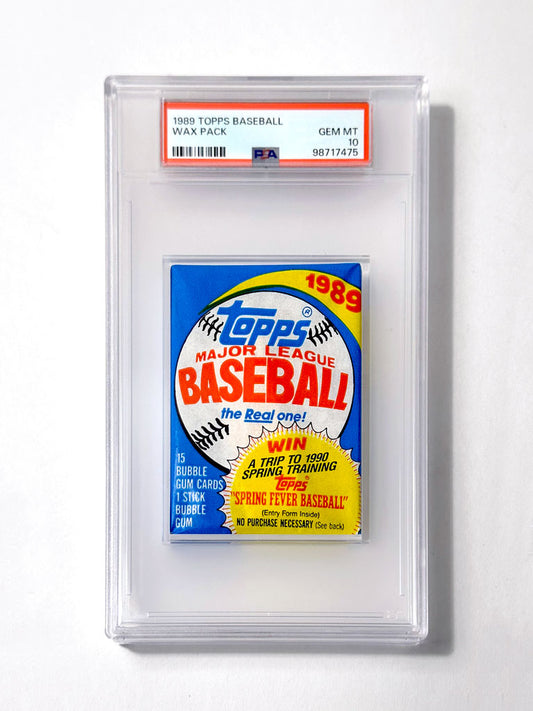 1989 Topps Baseball Wax Pack - PSA 10