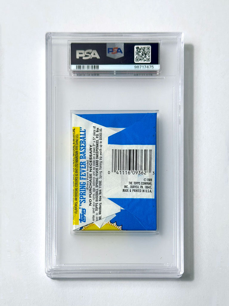 1989 Topps Baseball Wax Pack - PSA 10