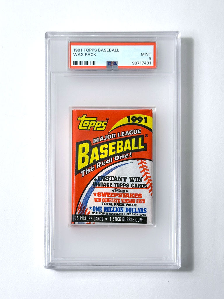 1991 Topps Baseball Wax Pack - PSA 9