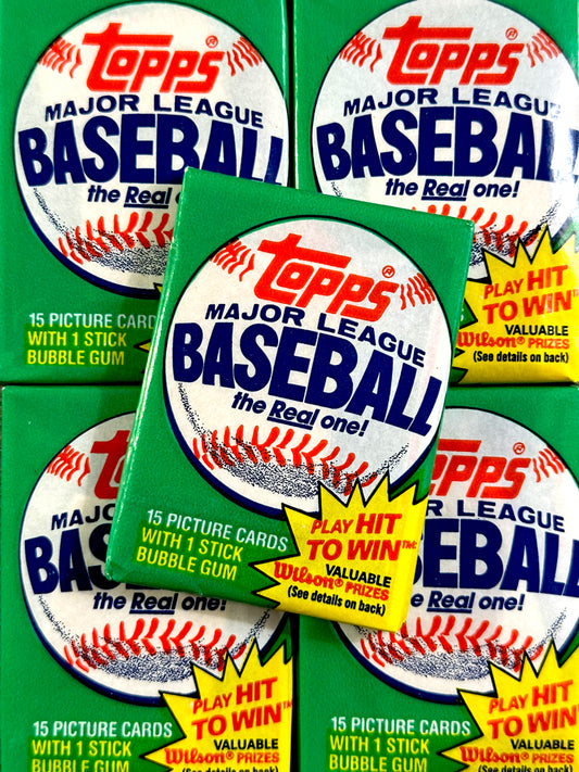 1981 Topps Baseball Wax Packs