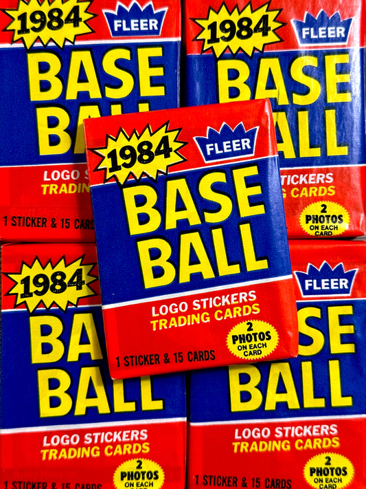 1984 Fleer Baseball Wax Packs