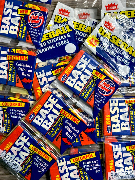 1986 Fleer Baseball Wax Racks
