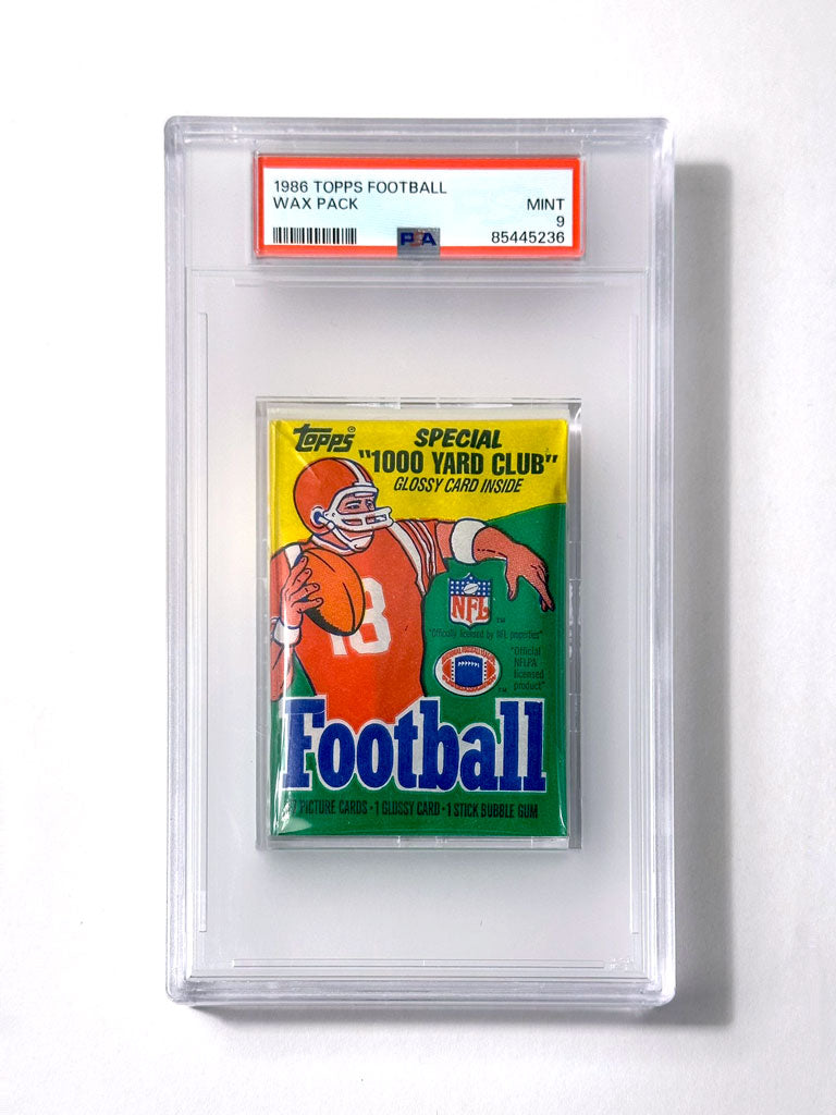 1986 Topps Football Wax Pack - PSA 9