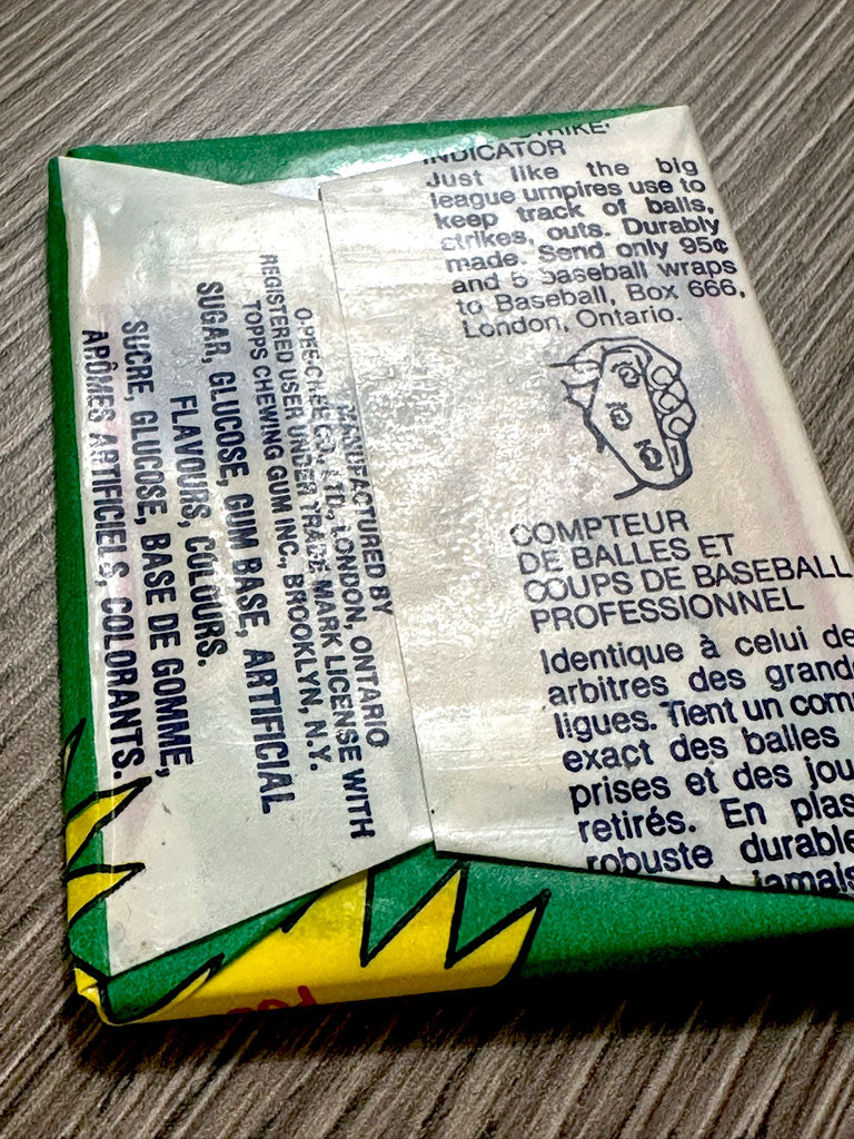 1981 O-Pee-Chee Baseball Wax Pack