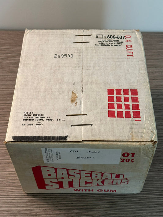 1979 Fleer Baseball Stickers - Factory Sealed Case of 12 Wax Boxes