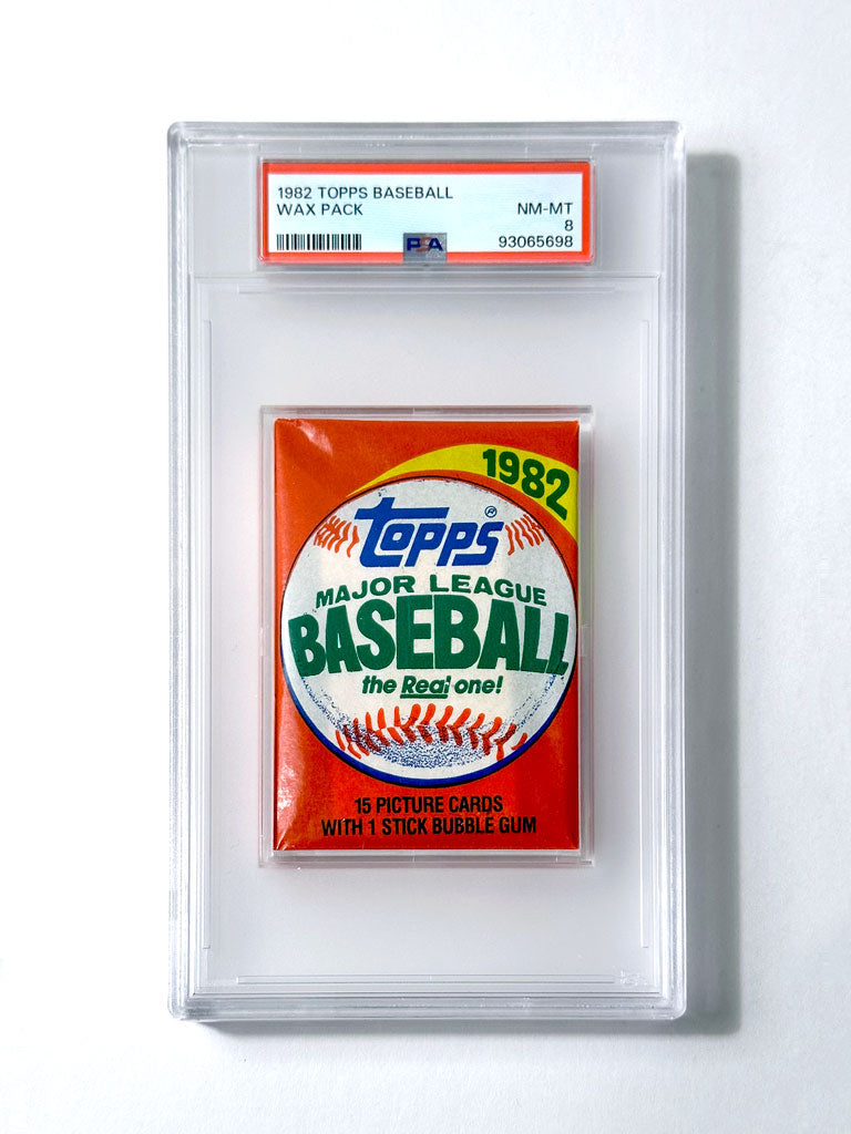 1982 Topps Baseball Wax Pack - PSA 8