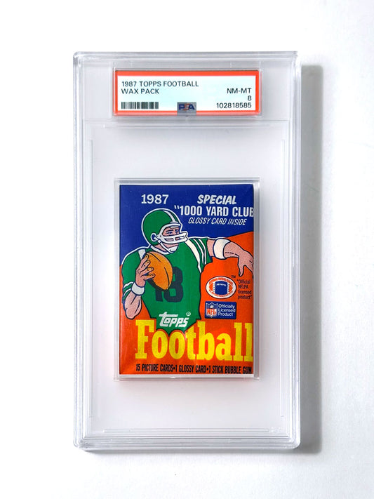 1987 Topps Football Wax Pack - PSA 8