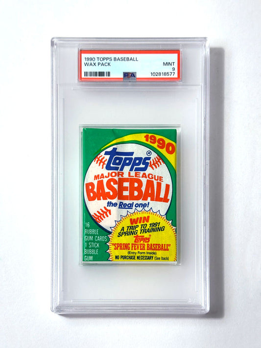 1990 Topps Baseball Wax Pack - PSA 9