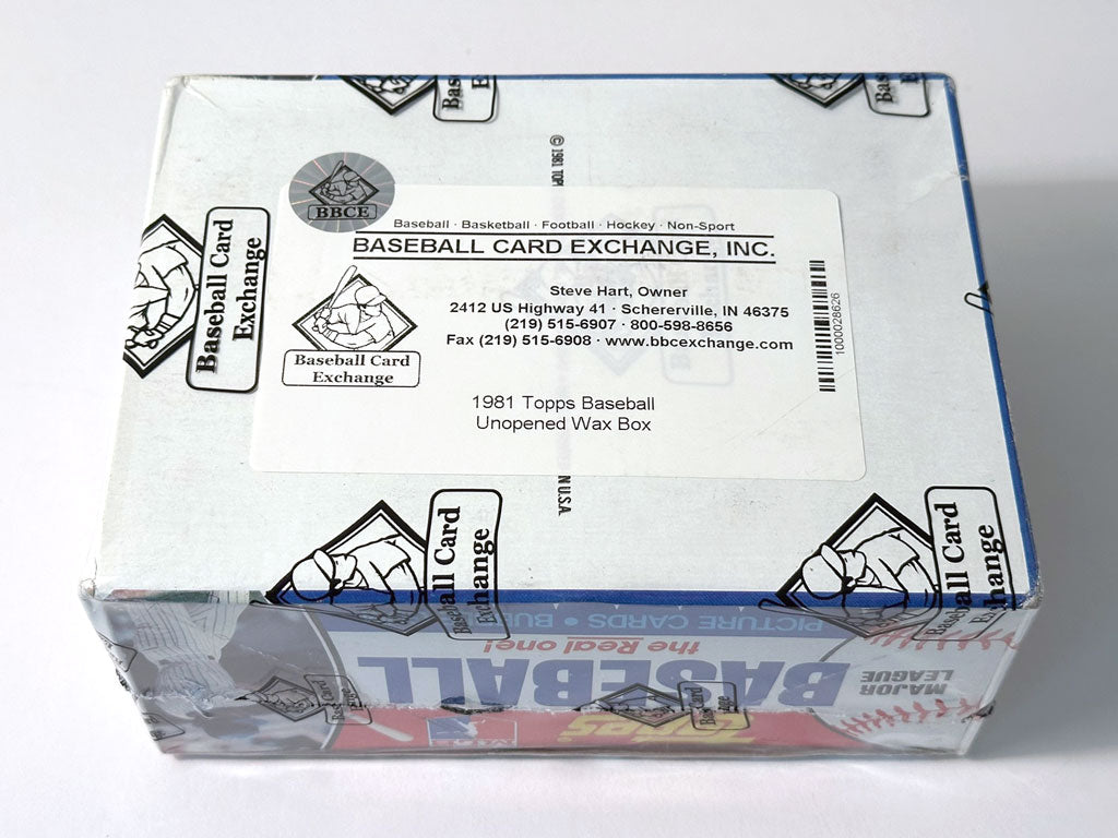 1981 Topps Baseball Wax Box - BBCE Authenticated