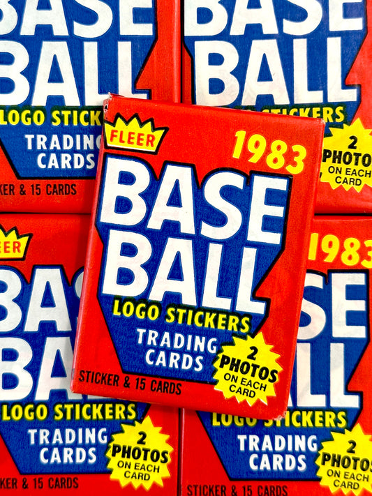 1983 Fleer Baseball Wax Packs - Discounted Due to Corner Wear