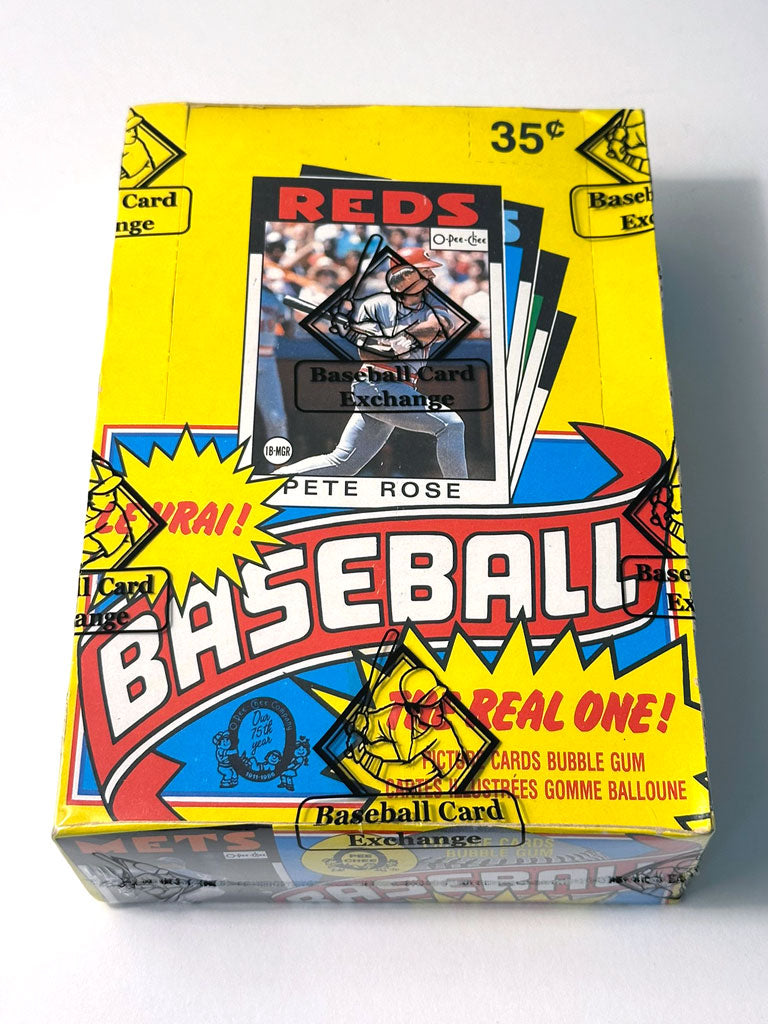 1986 O-Pee-Chee Baseball Wax Box - BBCE Authenticated
