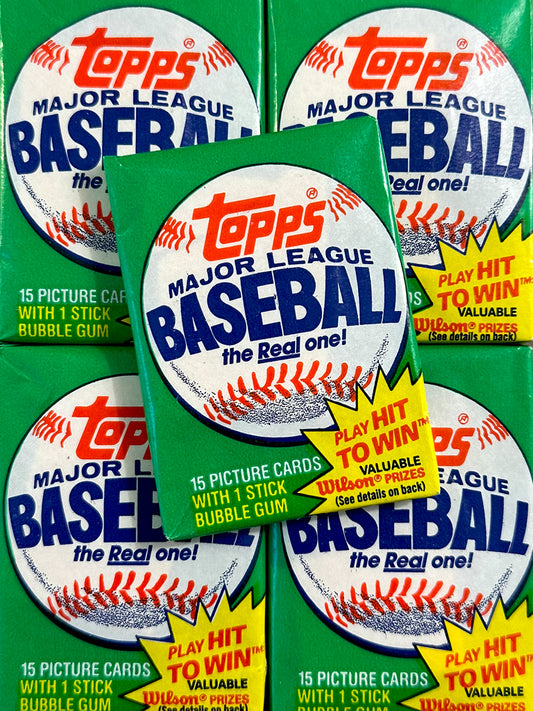 1981 Topps Baseball Wax Packs
