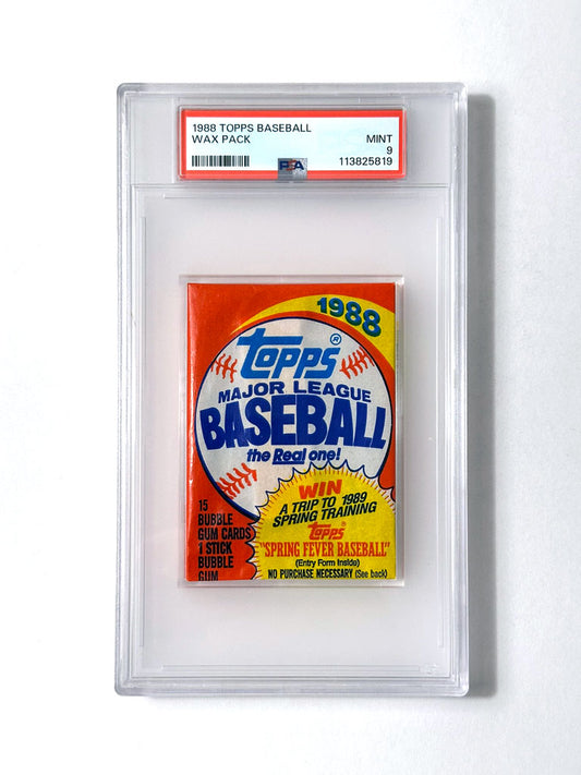 1988 Topps Baseball Wax Pack - PSA 9