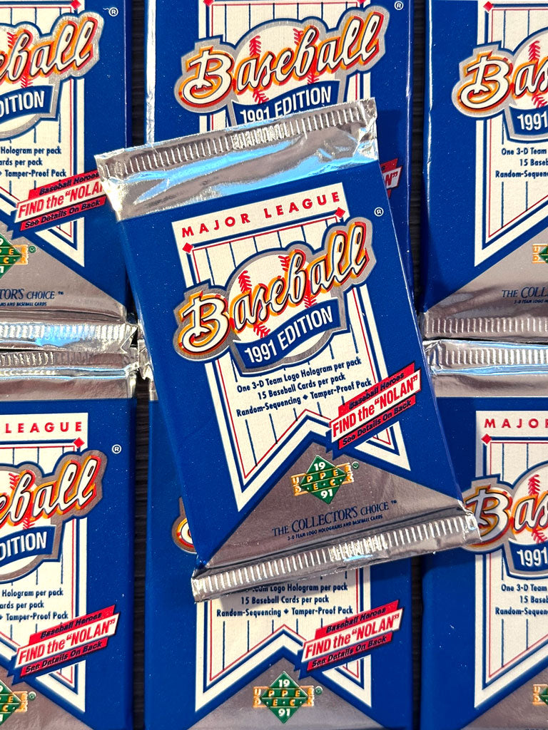 1991 Upper Deck Baseball Foil Packs (Find the Nolan - Low Series)