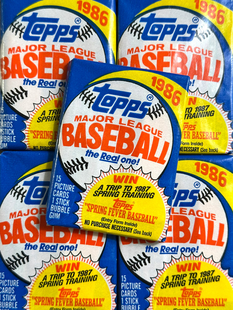 1986 Topps Baseball Wax Packs