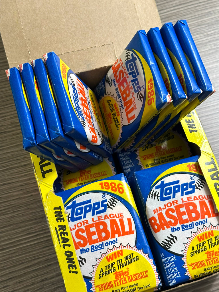 1986 Topps Baseball Wax Packs