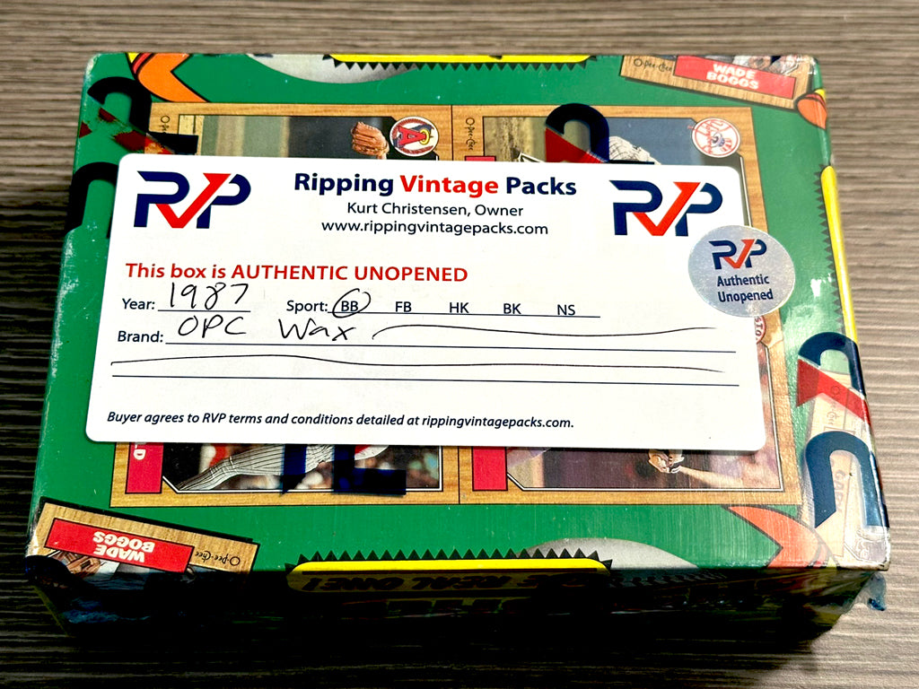 1987 O-Pee-Chee Baseball Wax Packs