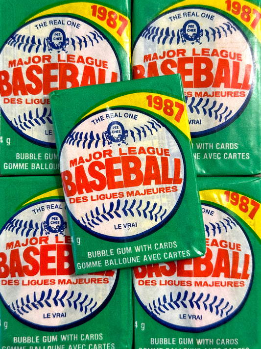1987 O-Pee-Chee Baseball Wax Packs