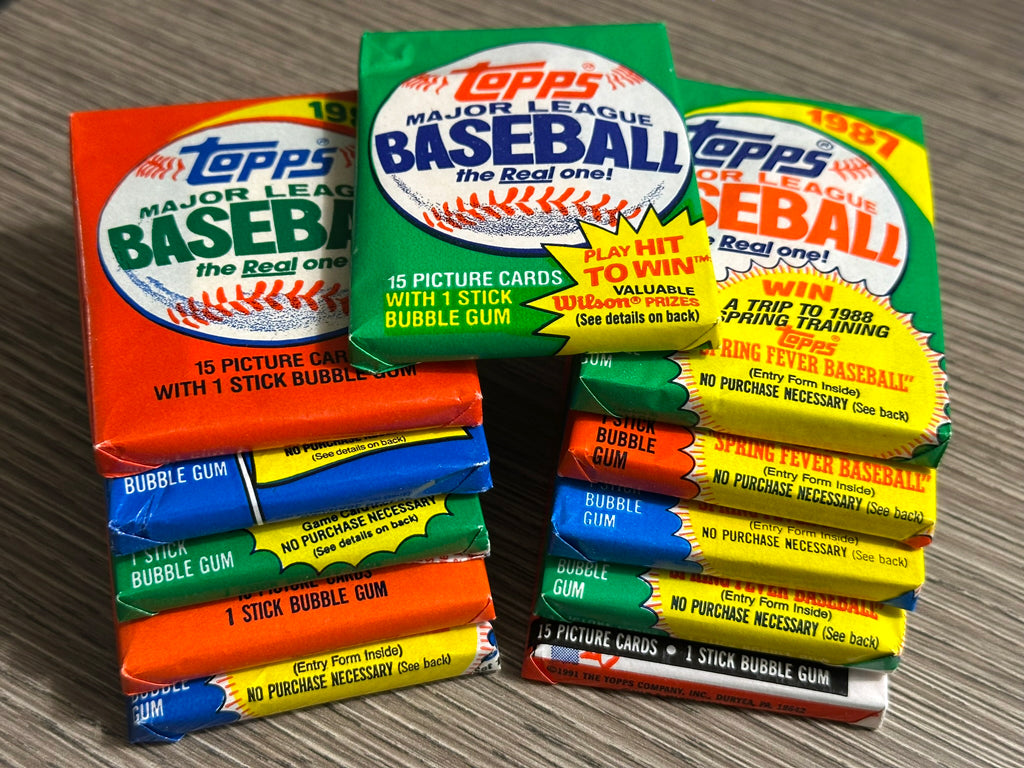 Topps Baseball Wax Pack Run - 1981 thru 1991