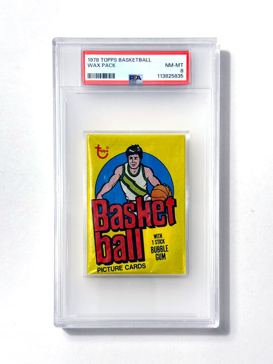1978 Topps Basketball Wax Pack - PSA 8