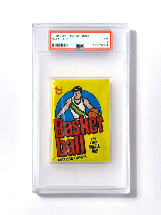 1978 Topps Basketball Wax Pack - PSA 7