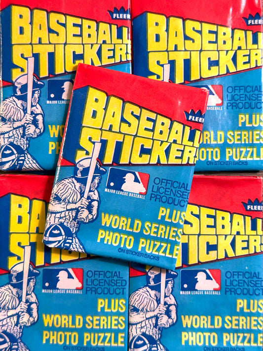 1979 Fleer Baseball Stickers Wax Packs