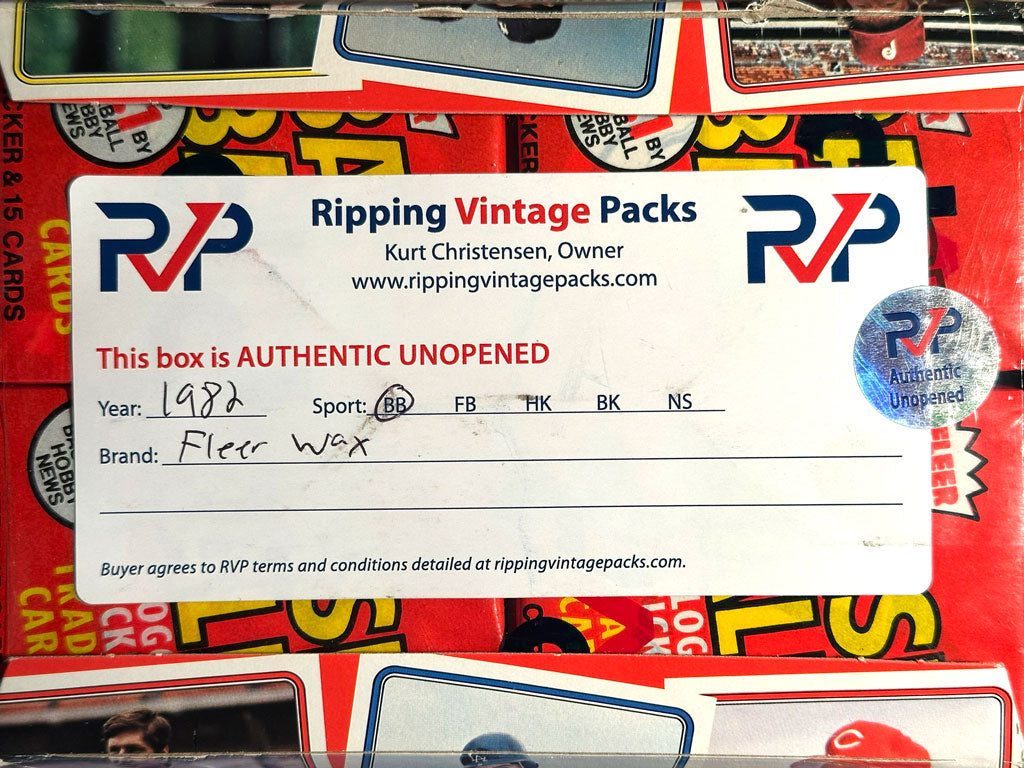 1982 Fleer Baseball Wax Packs