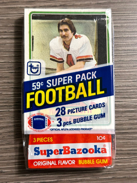 1980 Topps Football Super Cello Pack