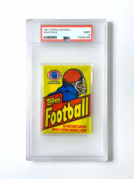 1981 Topps Football Wax Pack - PSA 9