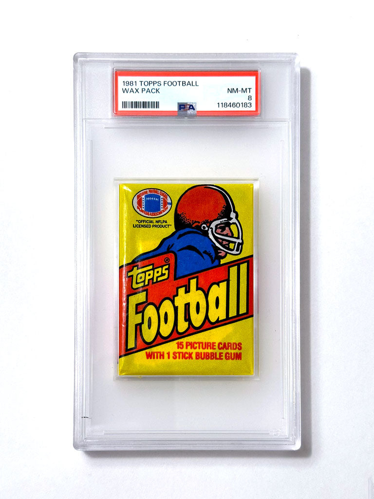 1981 Topps Football Wax Pack - PSA 8