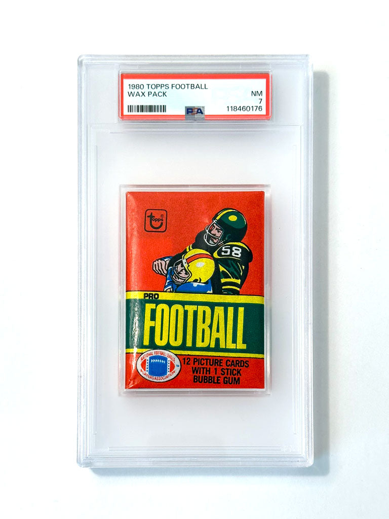 1980 Topps Football Wax Pack - PSA 7