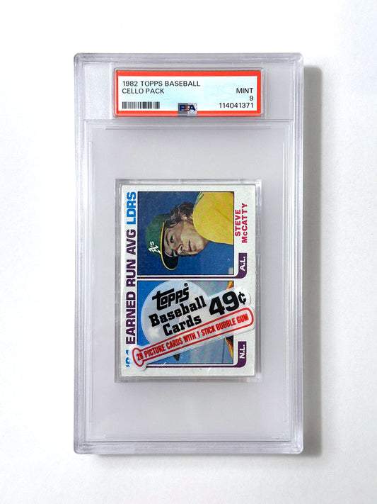 1982 Topps Baseball Cello Pack (Ryan Leader on Top) - PSA 9