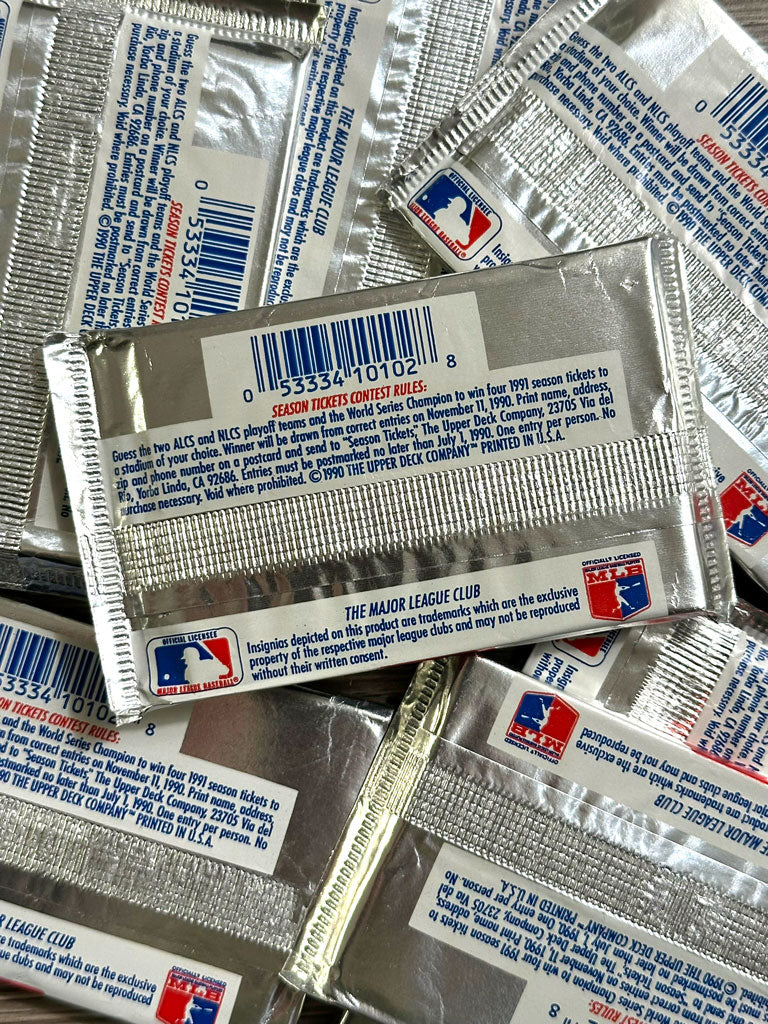 1990 Upper Deck Baseball Foil Packs