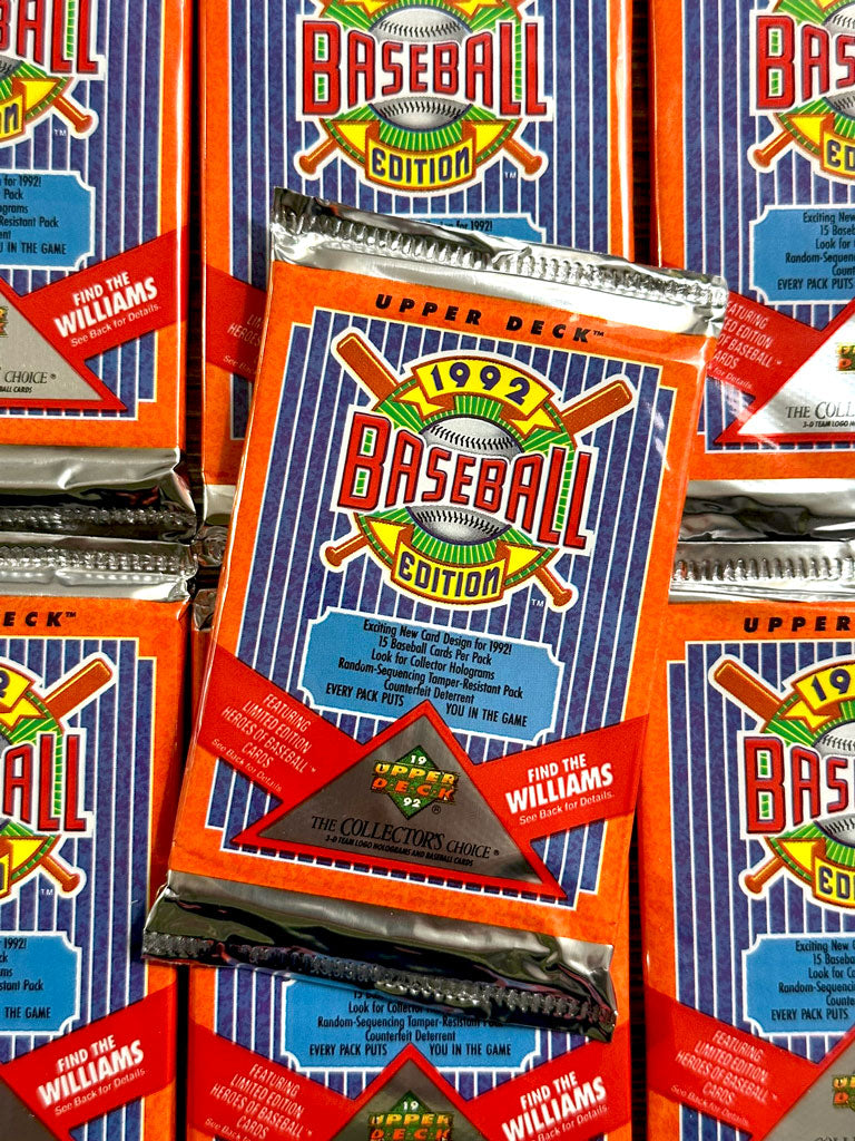 1992 Upper Deck Baseball Foil Packs (Find the Williams)