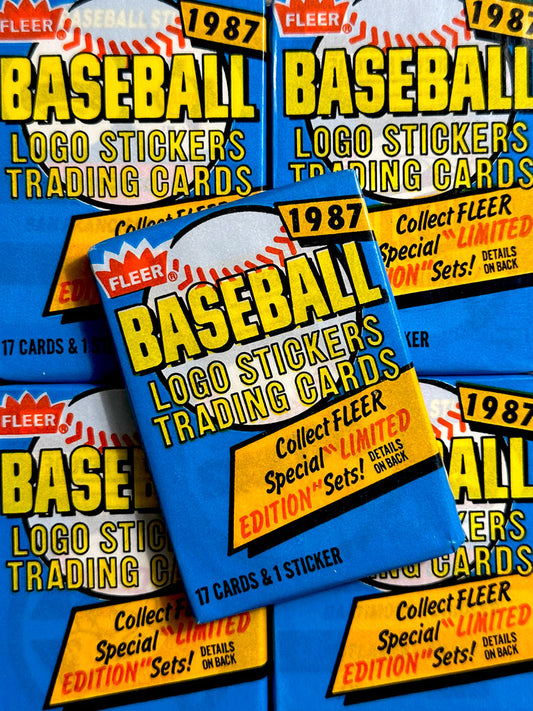1987 Fleer Baseball Wax Packs