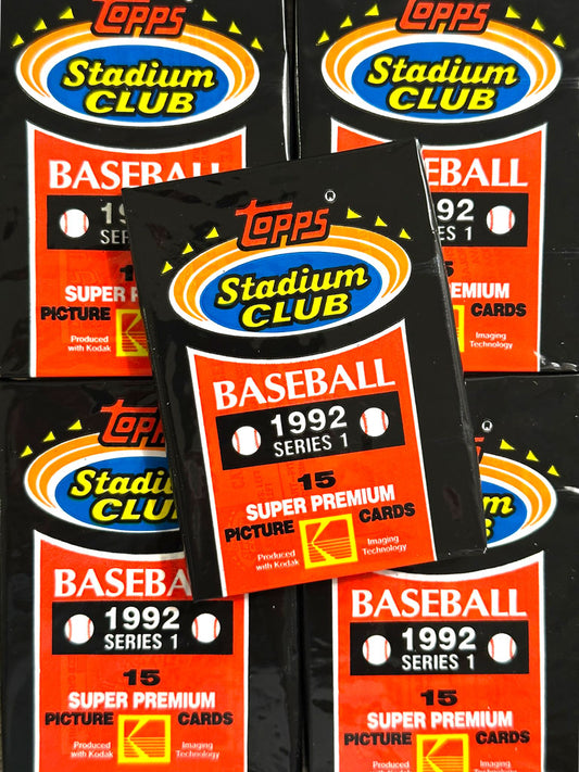 1992 Stadium Club Baseball Packs (Series 1)